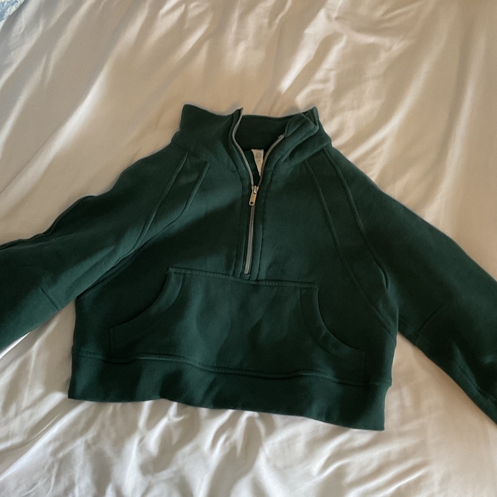 Forest Green Half-Zip Pullover